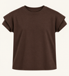 T-Shirt mit doppelt genähten Ärmeln