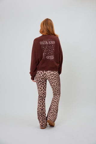 REGULAR SWEATER MENTAL HEALTH BROWN