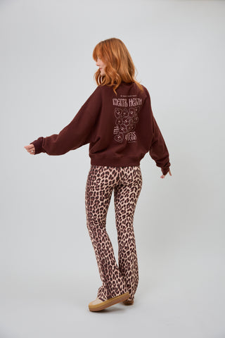 REGULAR SWEATER MENTAL HEALTH BROWN