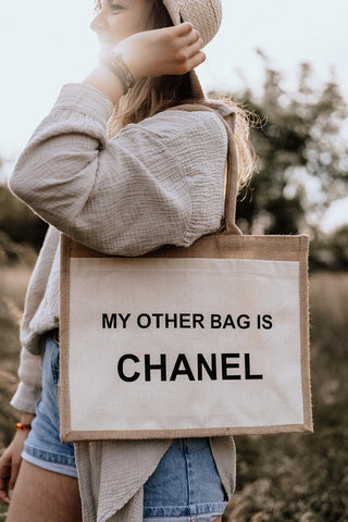 MY OTHER BAG IS…. Tasche Jute Chanel in Baden-Württemberg